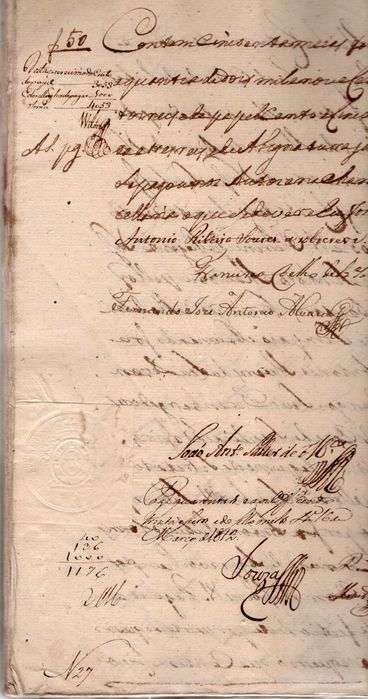 Manuscrito - SENTENÇA DA CASA DA SUPLICAÇÂO