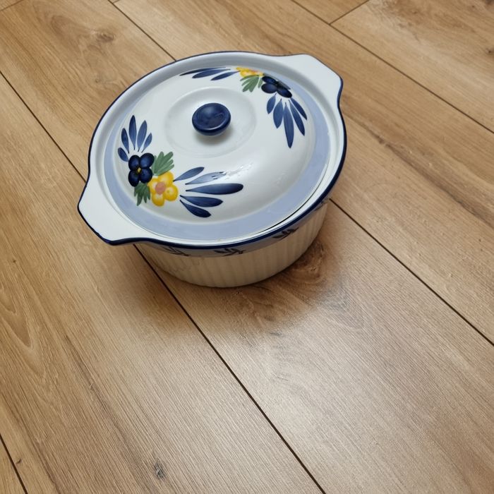 Garnek, waza malowana porcelanowa