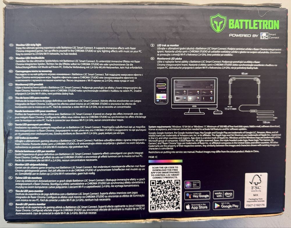 Fita Led de 90cm para Monitor