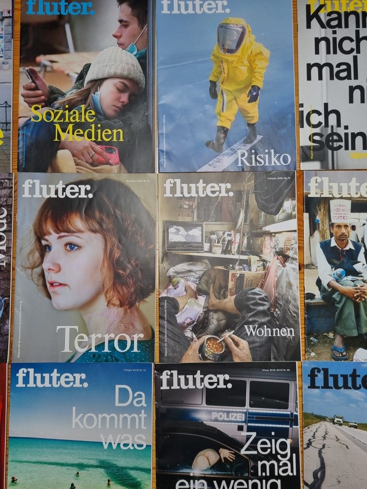 Gazety po niemiecku. Fluter auf Deutsch. Niemieckie gazety.