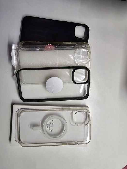Чехол айфон Clear case iphone 14 plus + стекла