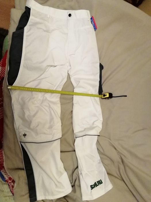 Spodnie robocze 62 strauss 5xl malarskie białe struś bhp odzież xl pas