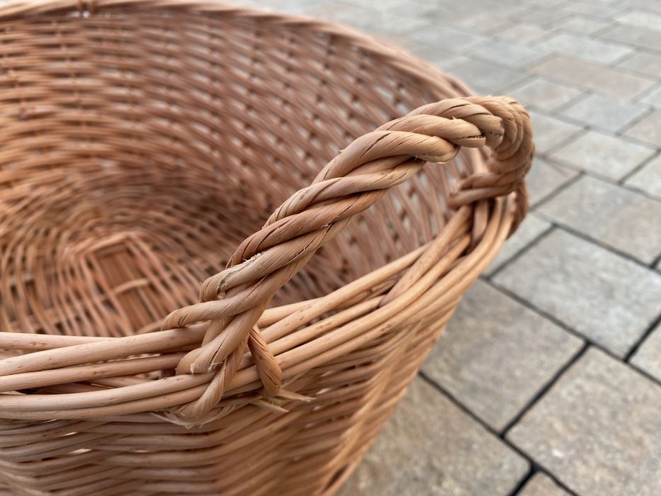 Kosz Koszyk Wiklinowy Wanna Gospodarczy na drzewo, liście, ziemniaki