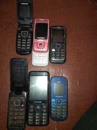 Nokia 6151, два Самсунги-M610, Bravis C281 Wide + два тел. в подарок