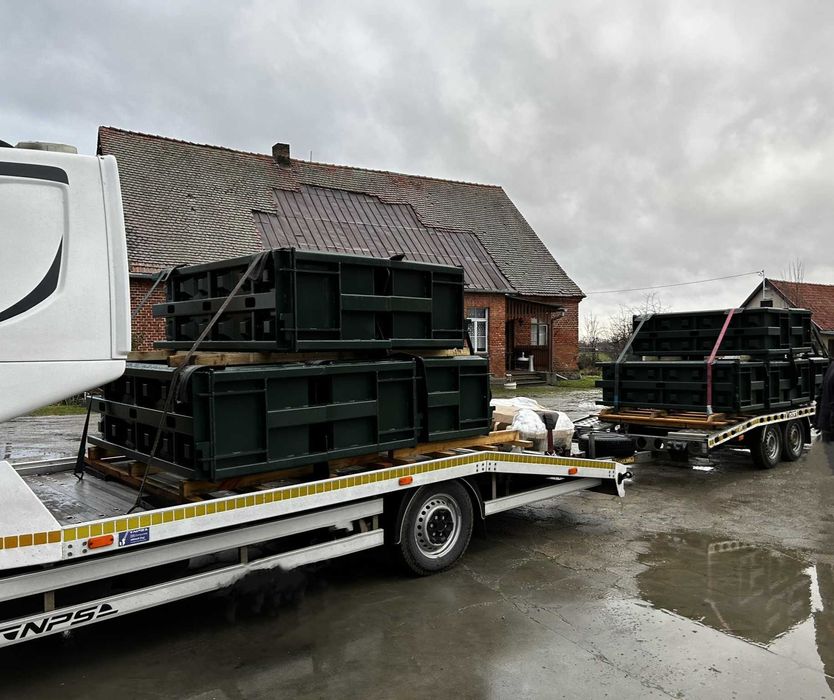 Forma do bloków betonowych 180x60x60 - GRATIS przegroda, formy, ściany