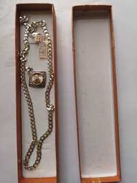 Łańcuszek srebrny 13,2 g wraz z wisiorem matki boskiej