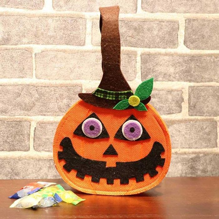 Torebka na cukierki na Halloween dynia