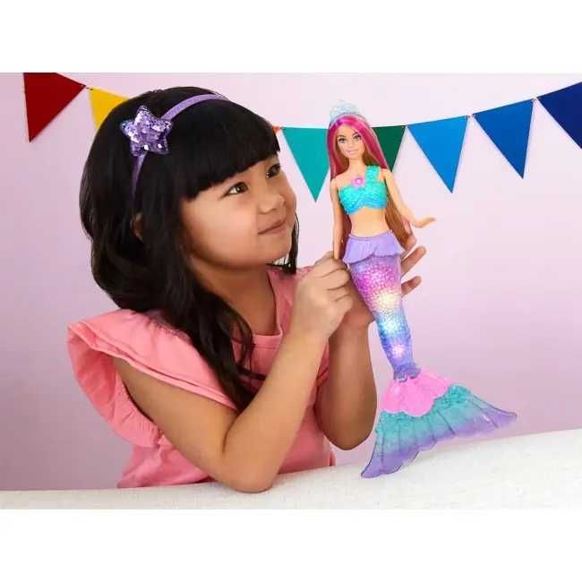 Кукла Barbie русалка Дрімтопія Dreamtopia Sparkle Light Mermaid HDJ36