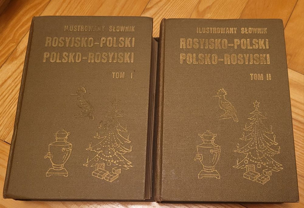 Ilustrowany słownik rosyjsko-polski 2 tomy 1983r.