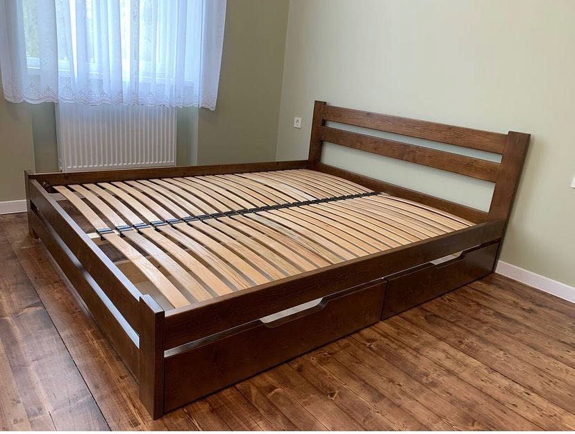 Ліжко з натурального дерева, двохспальне