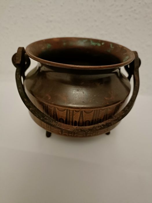 Doniczka/oslonka/naczynie miedziane