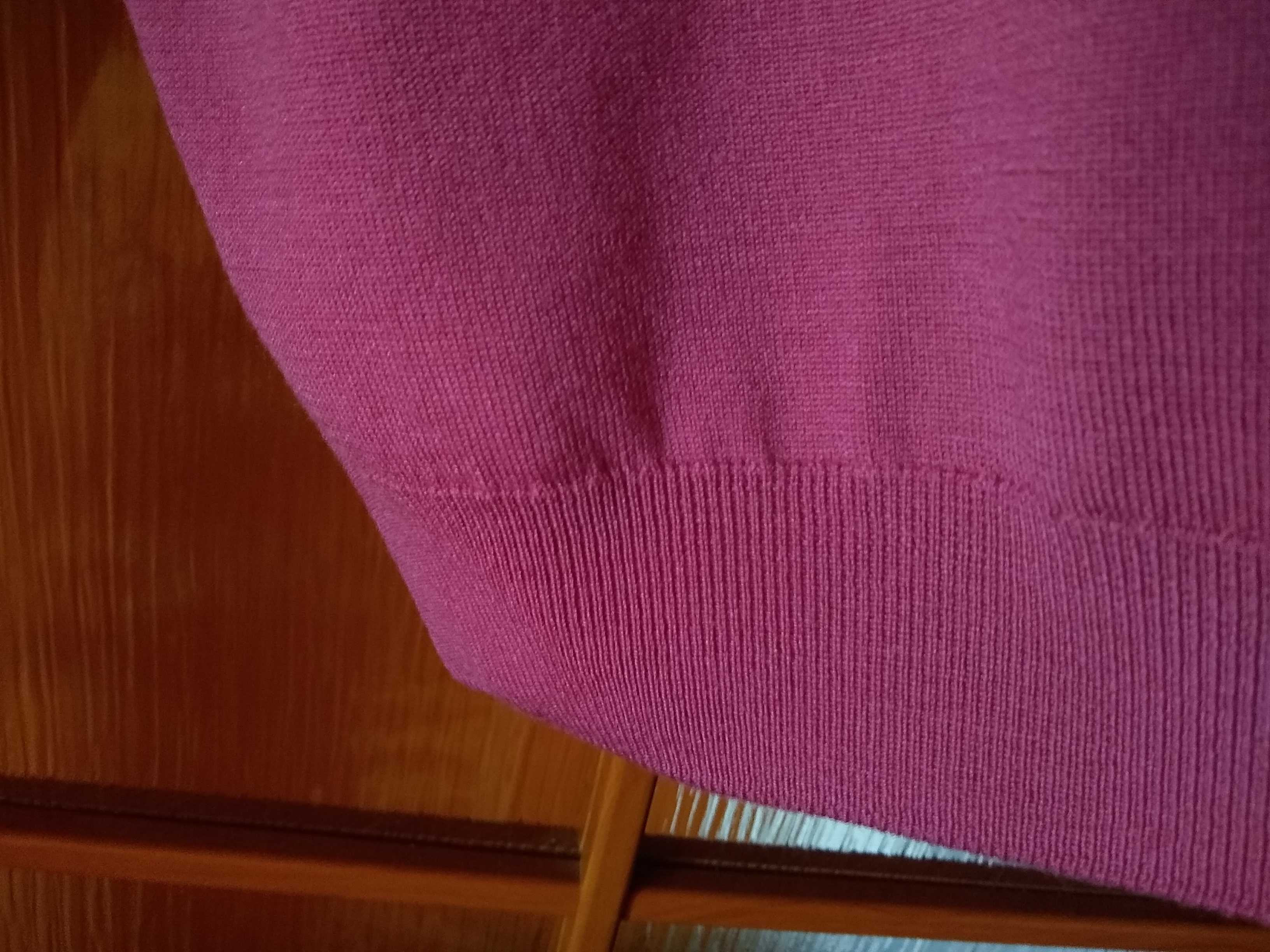 Marks & Spencer  Elegancki sweterek wełniany, 100% Nowa Wełna, L-XL