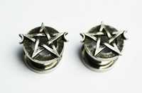 Zestaw tuneli do ucha stal chirurgiczna 316L Pentagram