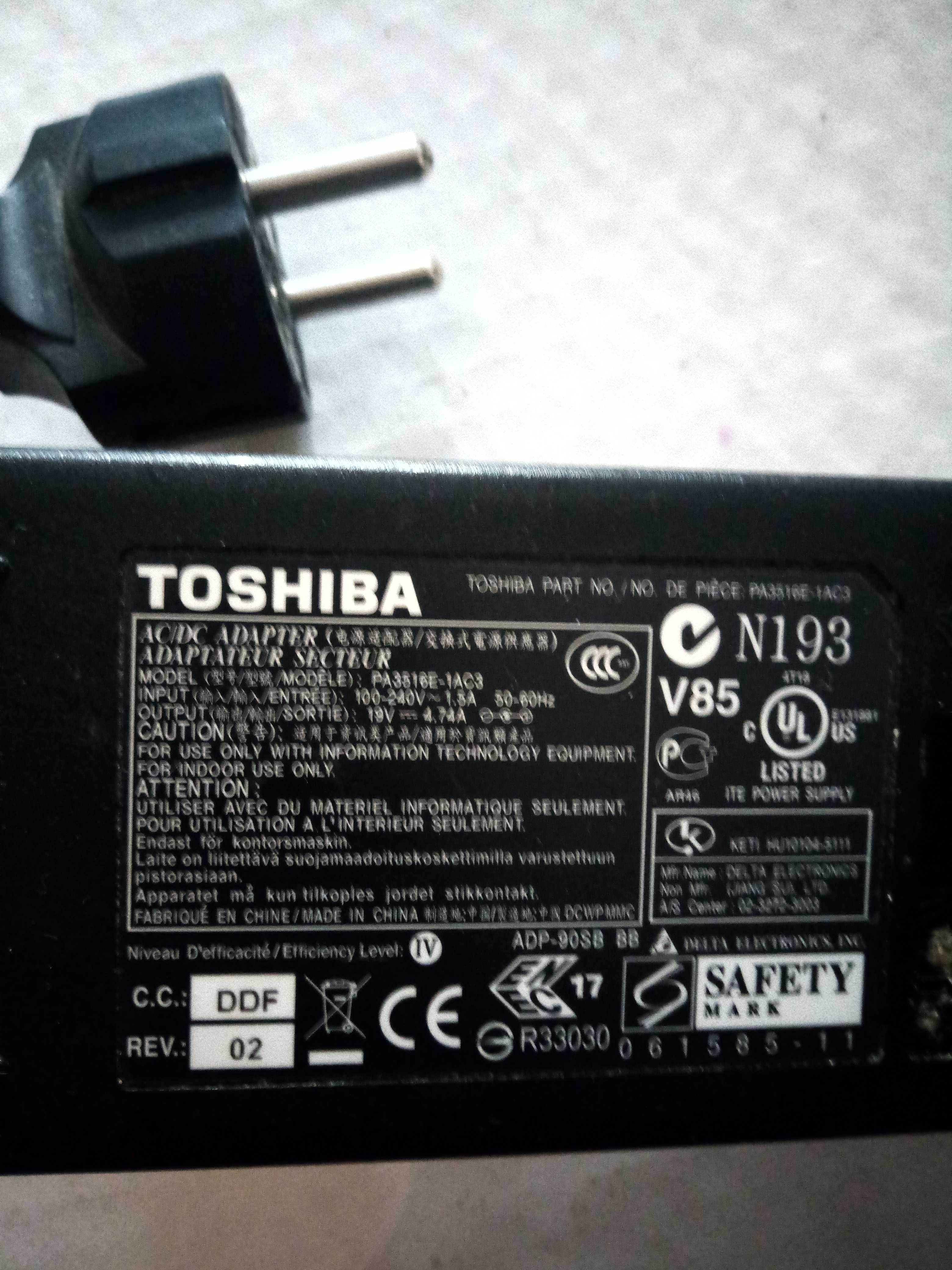 CARREGADOR TOSHIBA