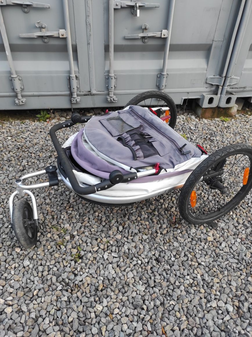 Wózek / Jogger / Riksza Do roweru dla 2 osob dzieci