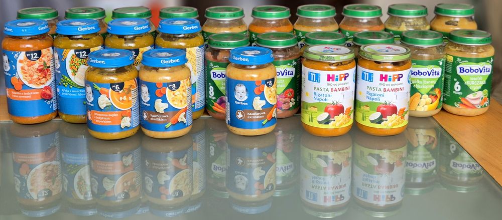 Słoiczki, obiadki, zupki, potrawki, Gerber, BoboVita, Hipp