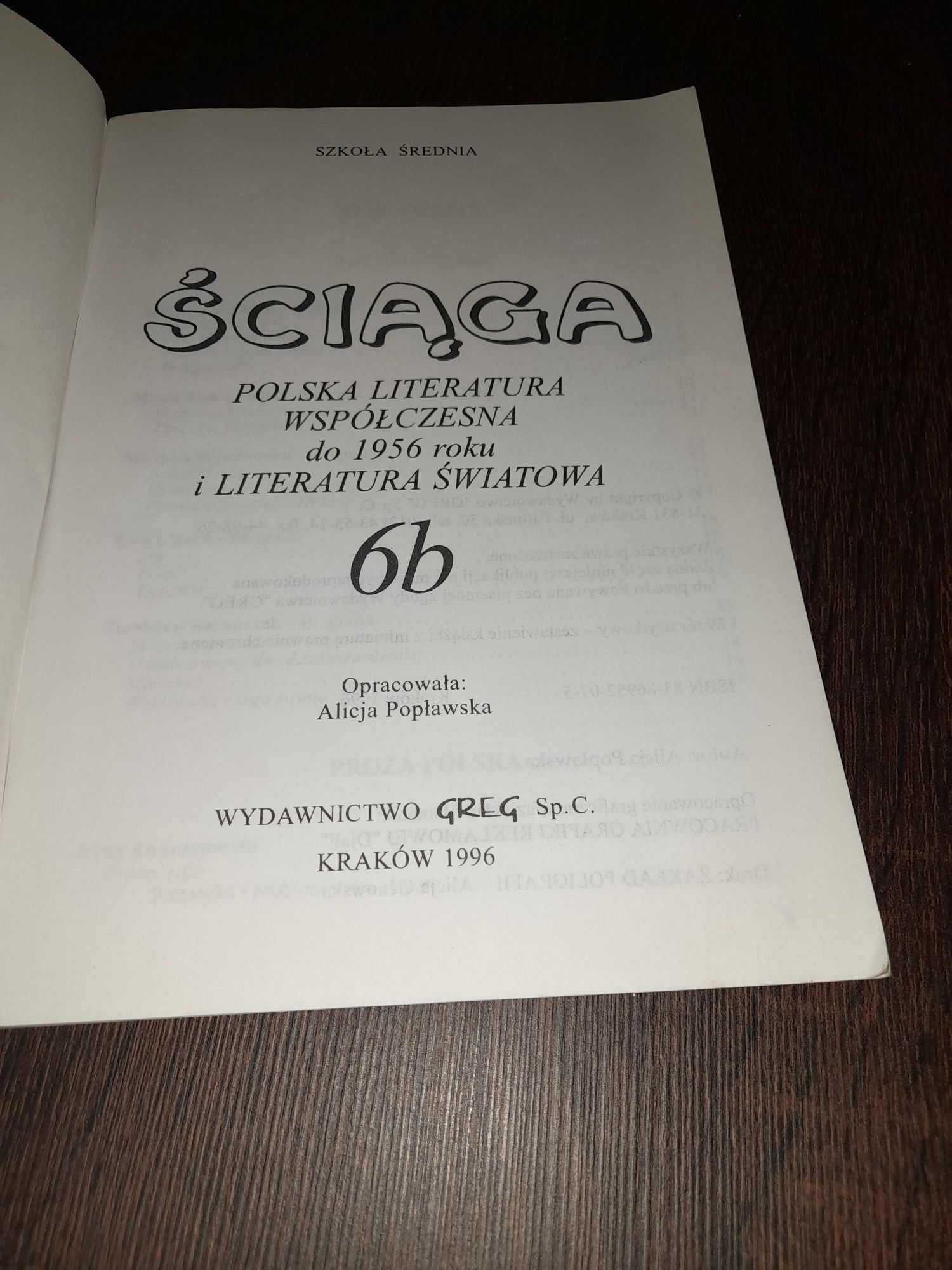 Ściąga Polska literatura współczesna po 1956 roku