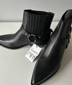 Buty/Kowbojki Zara 37 Skóra Naturalna