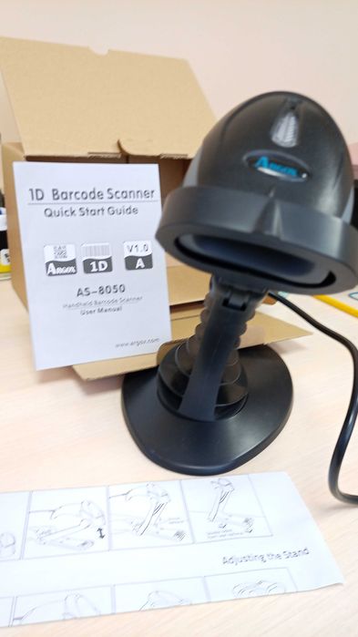 Сканер штрих-кодов Argox AS-8050 USB+ подставка, є 2 комплекти