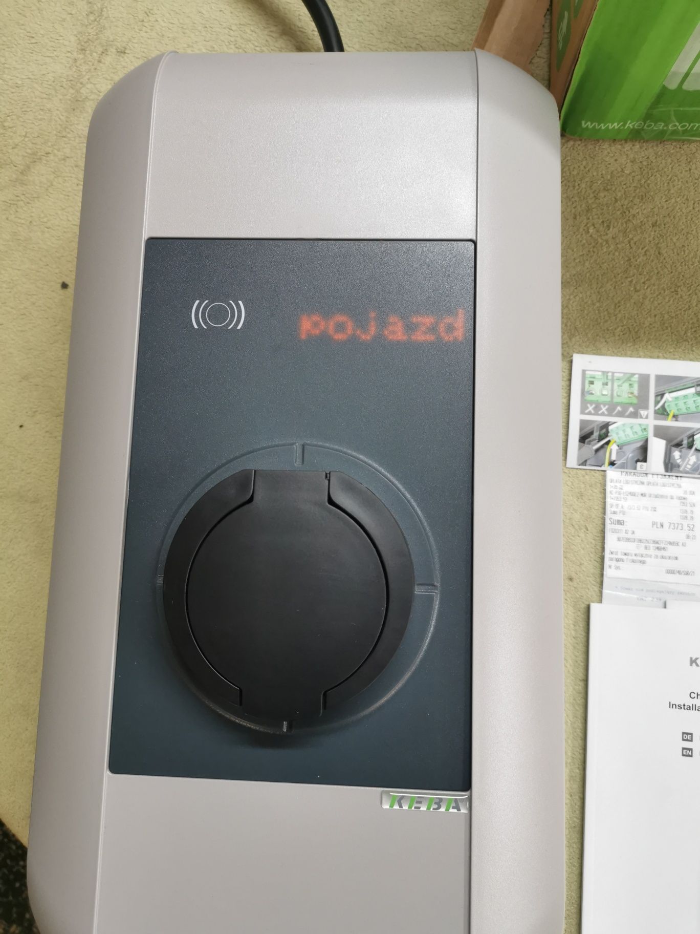Wallbox Stacja Ładowania Keba P30 22KW WiFi GSM RFID wysoki model