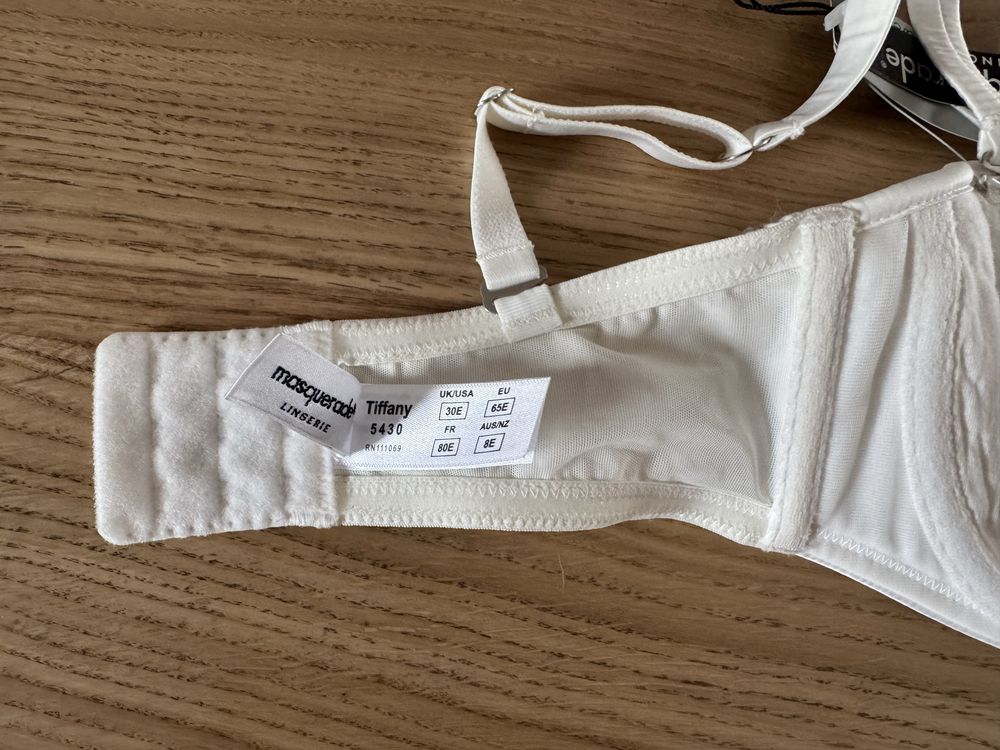 Biustonosz nowy 65E bardotka strapless brytyjskiej firmy Panache