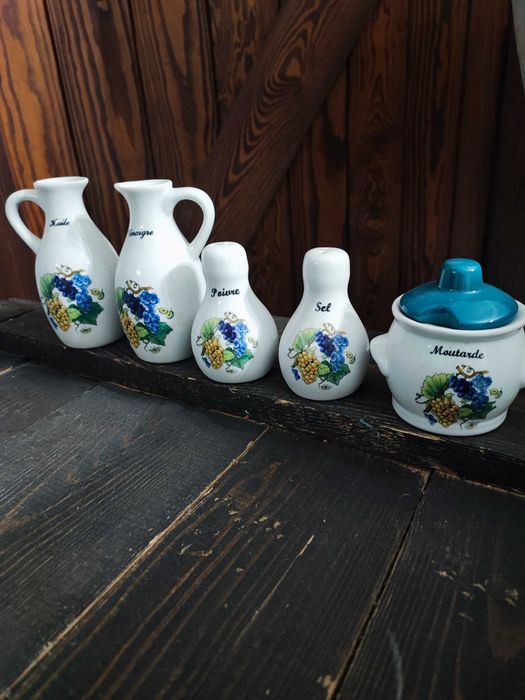 Zestaw do przypraw winogrono Vintage chińska porcelana