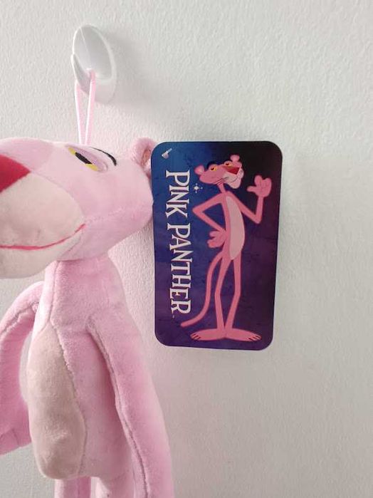 Novidade:Peluche Pantera Cor de Rosa 40cm