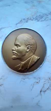 Настенная медаль барельеф Ленина