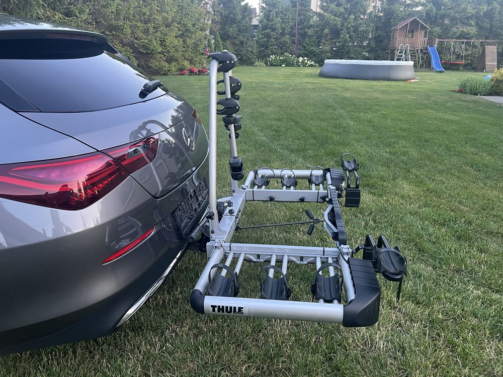 THULE 903 + adapter 9022 3/4 rowery składany bagażnik rowerowy na hak