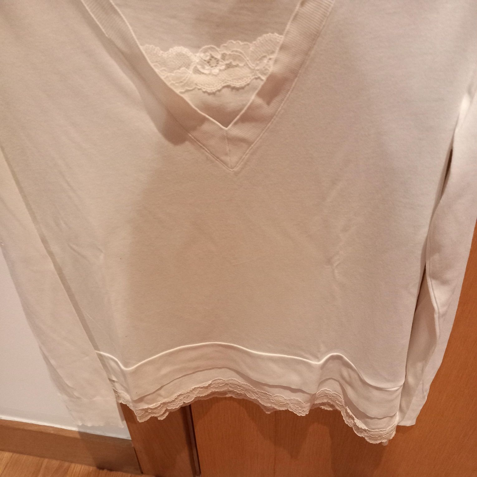 Blusa S(Massimo Dutti)pérola