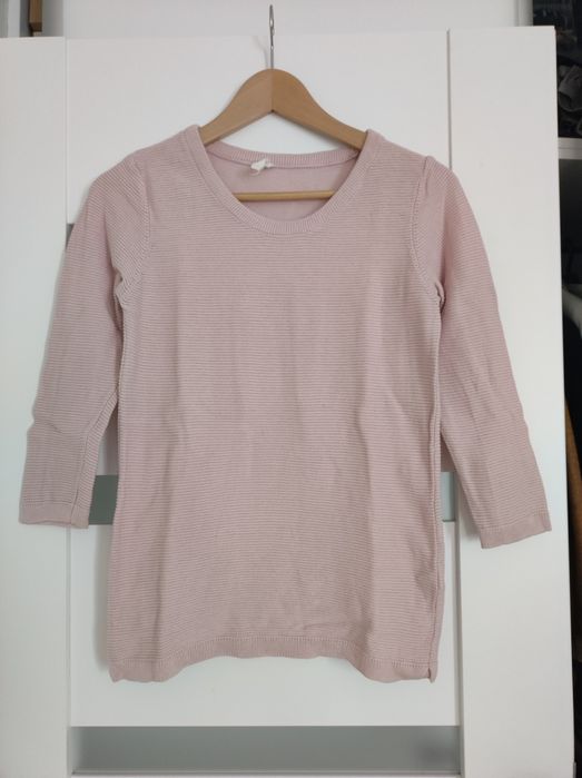 Sweter pudrowy róż