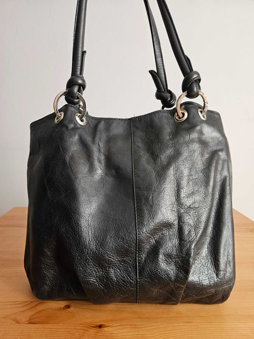 Torebka Verso - czarna, typu "worek"