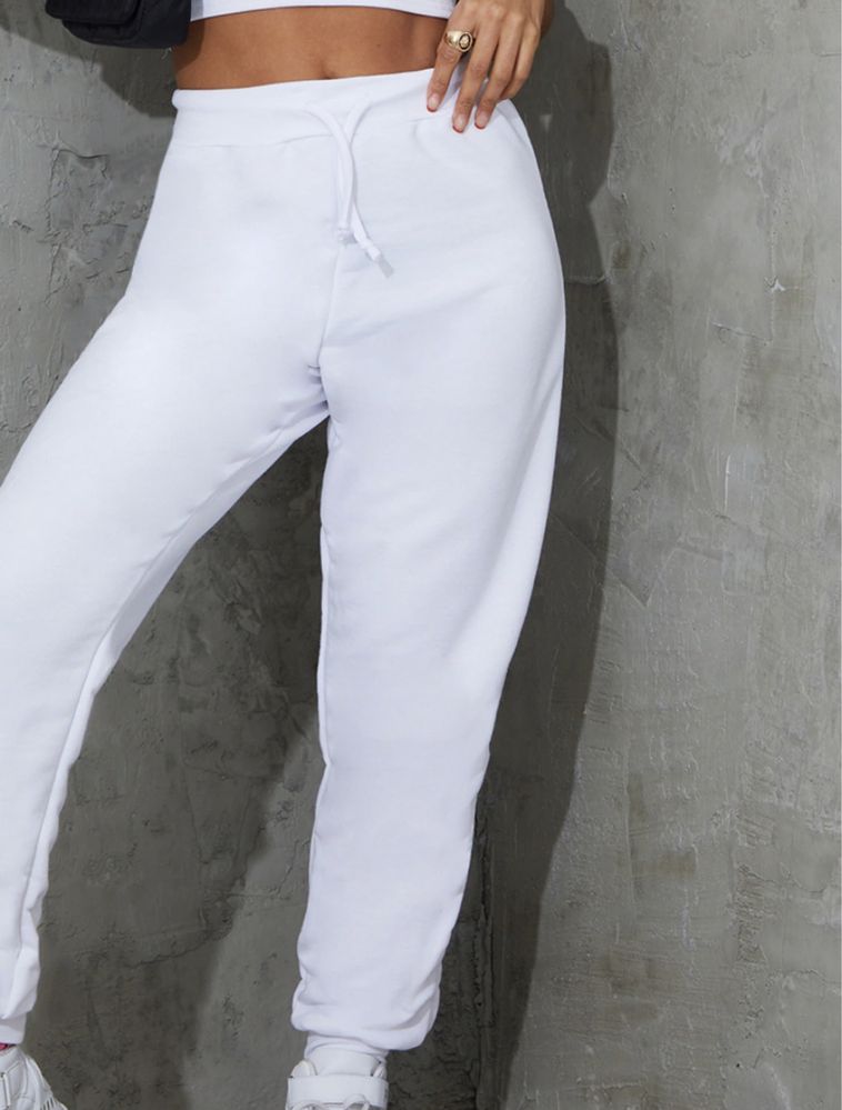 Джогери штани спортивні білі