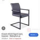 Krzesło do salonu, jadalni itp.firmy Solid Signal kolor szary