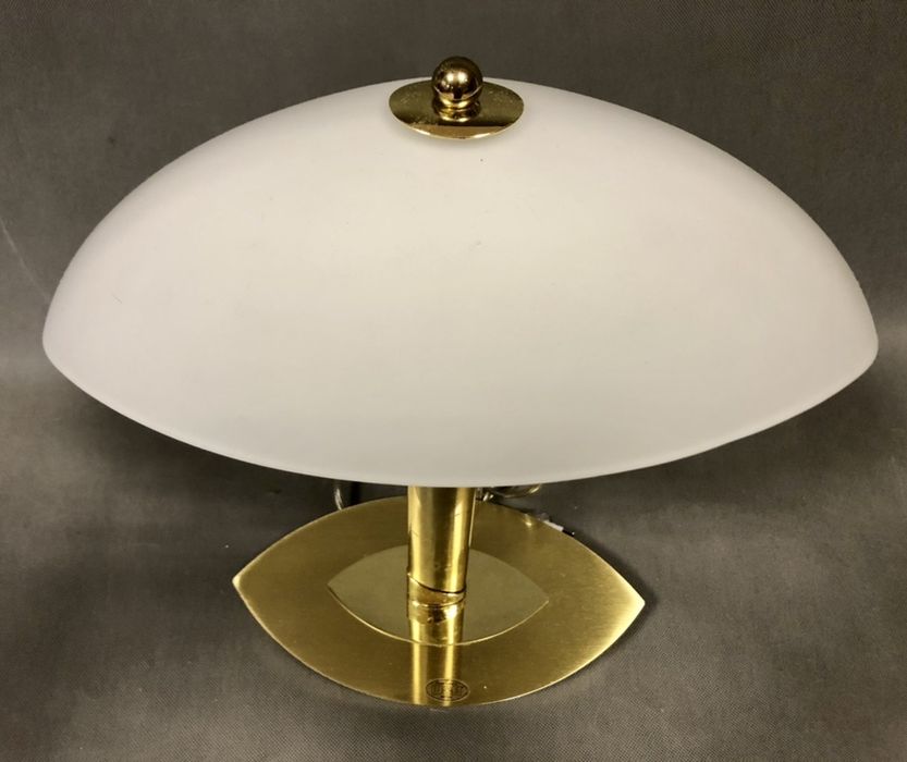 Elegancka złota lampa gabinetowa lata 90 te