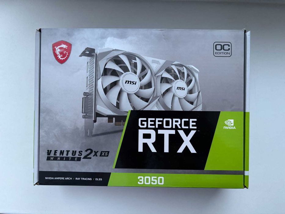Відеокарта MSI GeForce RTX 3050 8GB VENTUS 2X XS OC White Edition