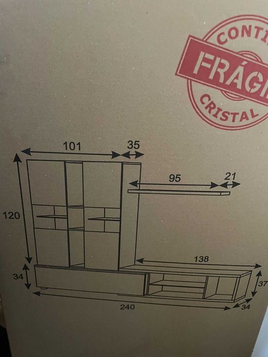 Movél Sala Conforama BYTE- Novo (Imagens reais nas fotos seguintes)