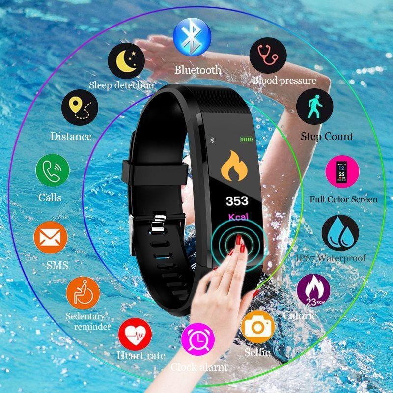 Smartwatch, Smartband, ciśnieniomierz, pulsometr ,krokomierz