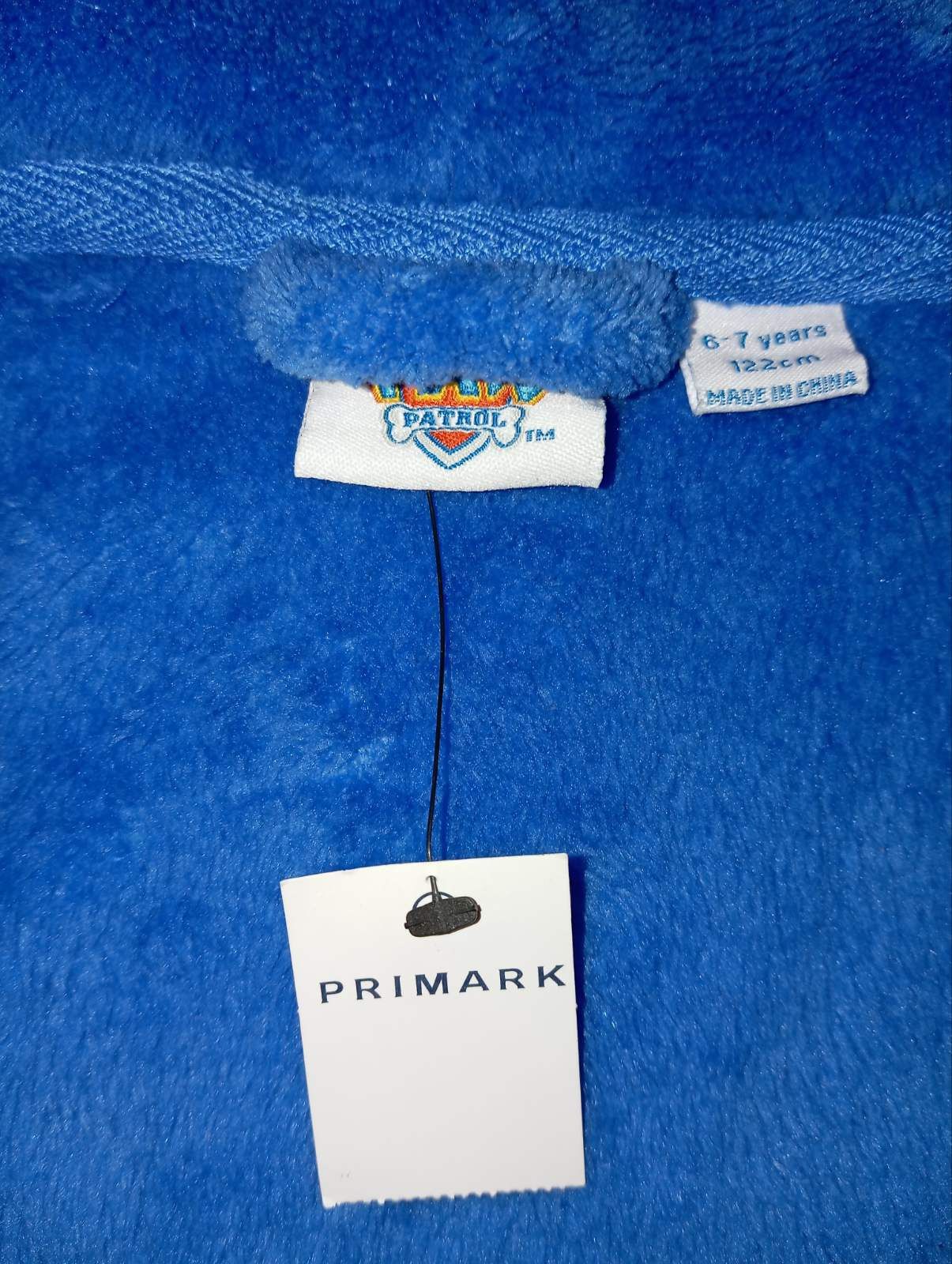 Primark флисовый детский халат флис 6 7  122  щенячий патруль