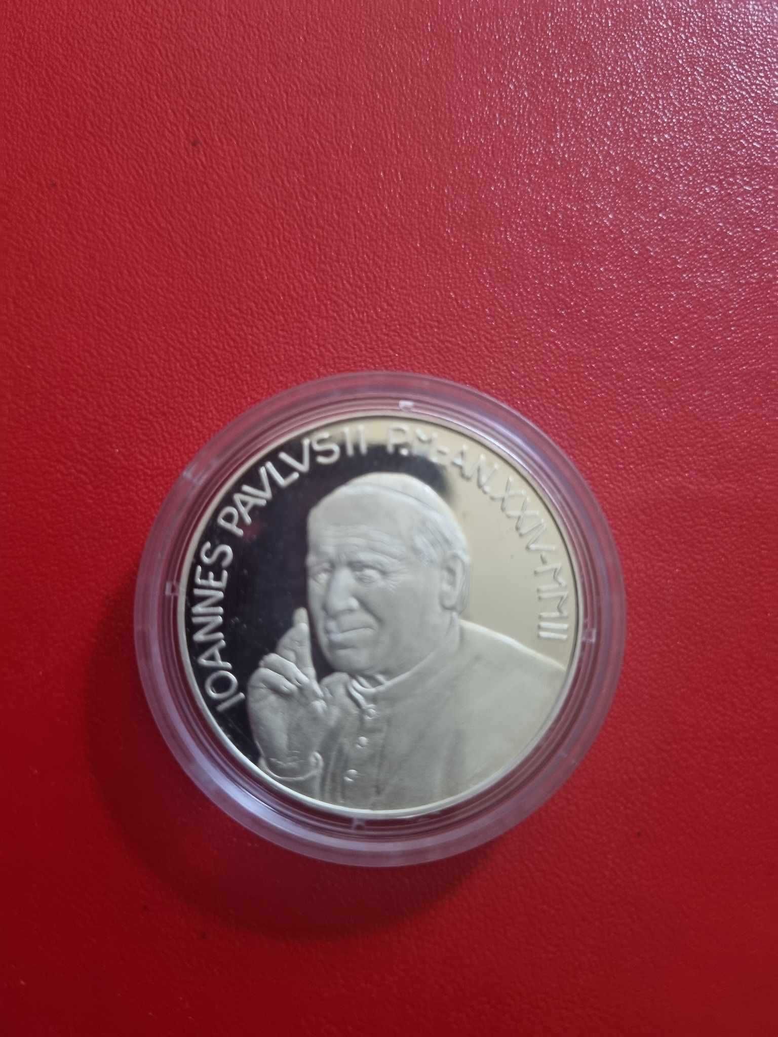 Watykan Jan Paweł II 5 Euro 2003 Ag Srebro