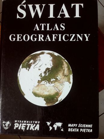 Atlas geograficzny ŚWIAT wyd Piętka