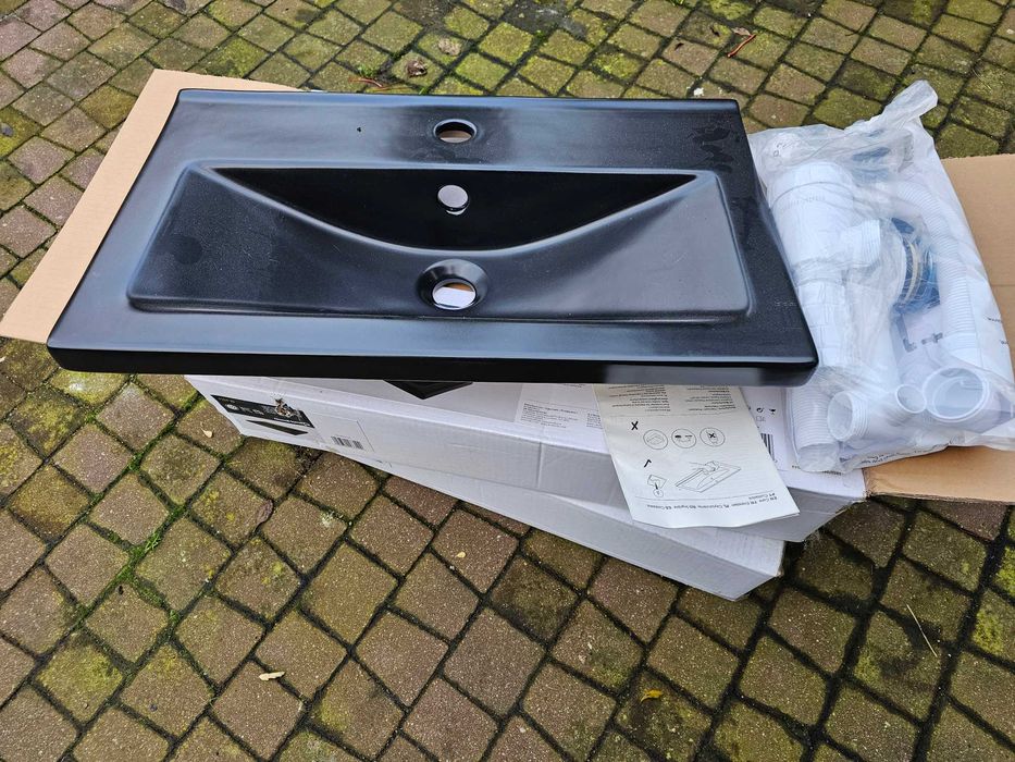 Umywalka ceramiczna Czarna Nira Slim - cena za 2 SZTUKI !!