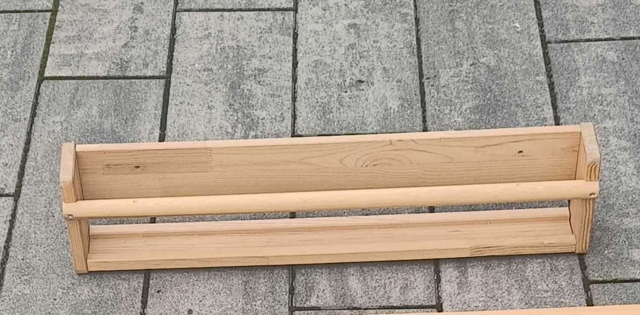 IKEA FLISAT Szafka ścienna, półka na książki jasna sosn 70x9x16 cm