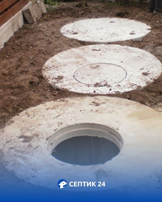 Каналізація, септик, вигрібна яма - бетонними кільцями монтаж 1 день