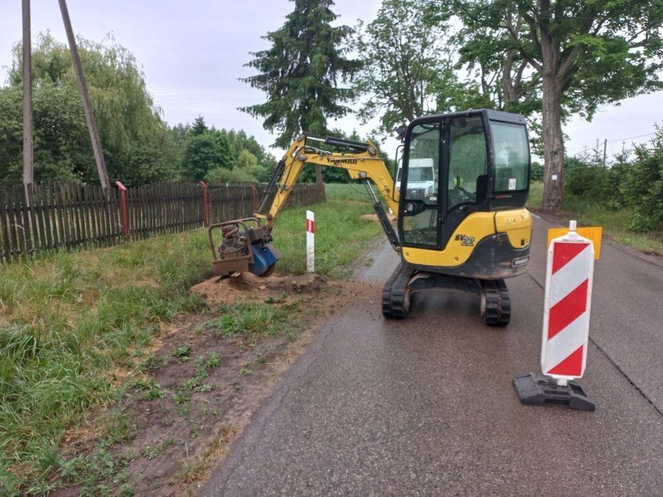 Frezowanie usuwanie pni karp po wycince karczowanie