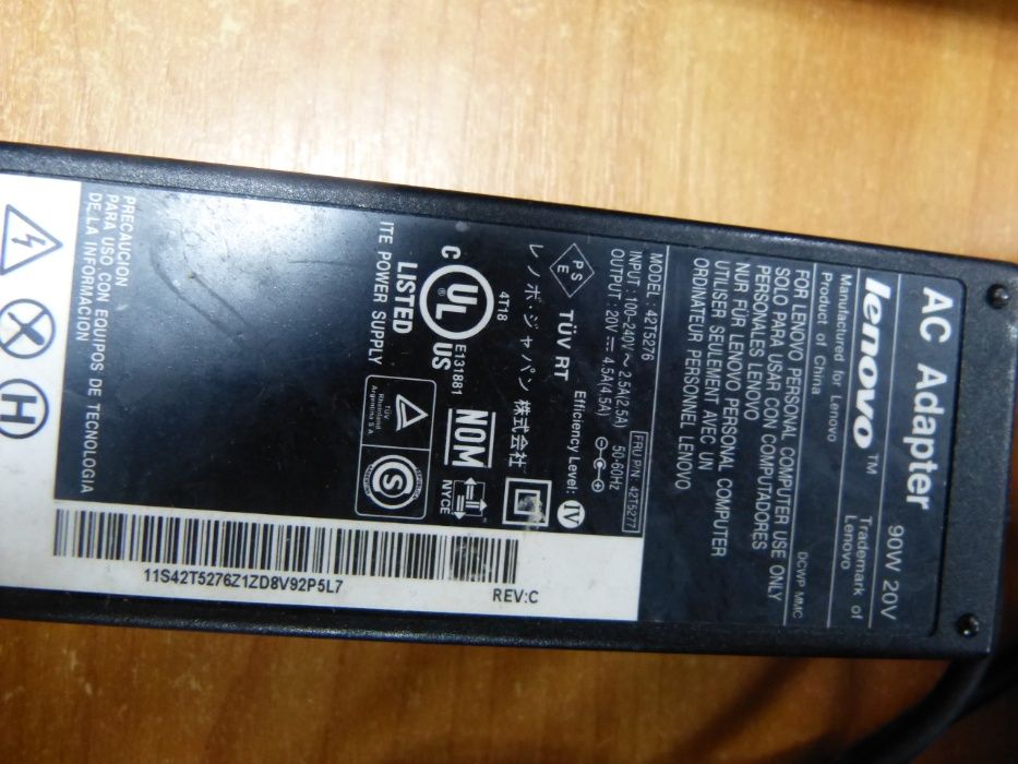 Lenovo 20V 4.5A 7.9x5.5 90Вт оригінал блок живлення зарядне питания