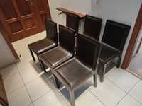 Komplet 6 krzeseł biurowych w dobrym stanie