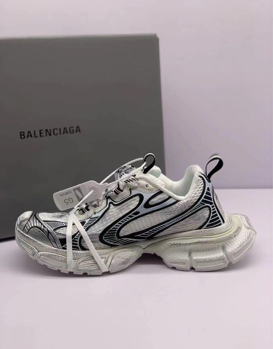 Жіночі кросівки баленсіага білі Balenciaga 3XL white black premium