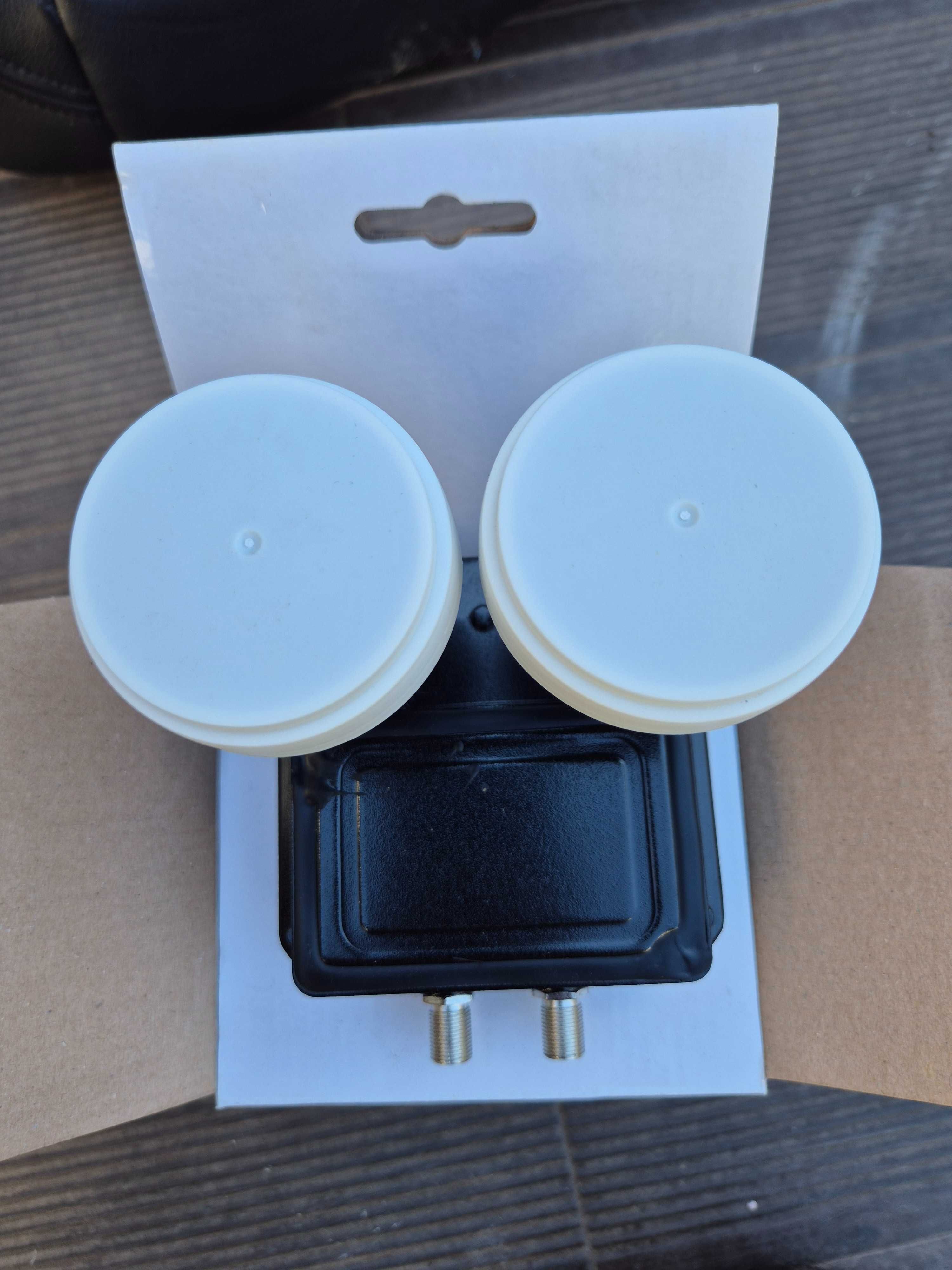 LNB Twin para ligação a HotBird e Astra