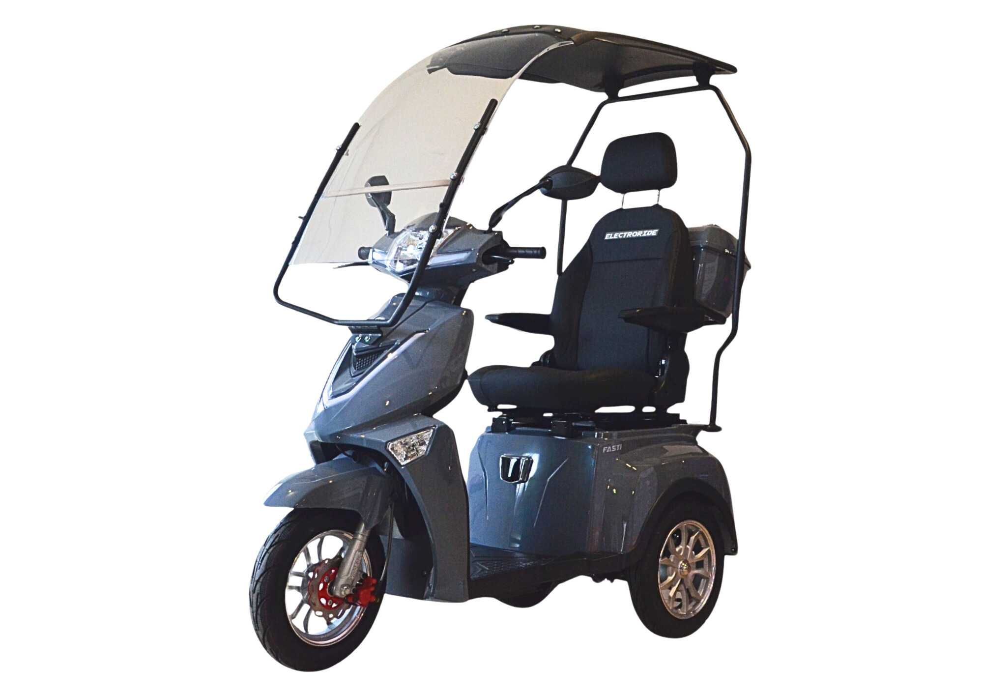 Electroride Fasti 3 Max: Trójkołowy skuter elektryczny z daszkiem